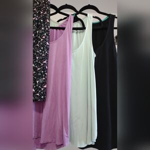 SWEETLEGS LOT 1 legging 3 medium camisoles purple black turquoise kit swing tank